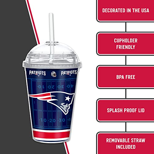 Image of Rico Industries NFL Football Rookie of The Year 12oz Acrylic Tumbler, Youth Tumbler with Swirly Straw