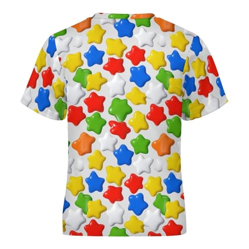 Yellow UFO Kids Girls 100% Cotton T-Shirts Casual Short Sleeve Crewneck Tees 3-16 Years4