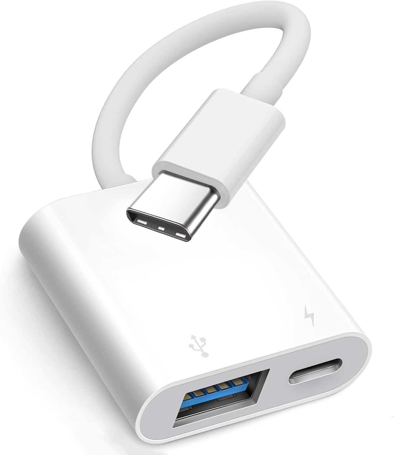 Apple USB-C to USB Camera Adapter with 30W Charging Port for iPhone 17/16/15, MFi Certified USB 3.0 OTG Cable Compatible with MacBook Pro Air, iPad Pro/Air, iMac, Galaxy S25 and More