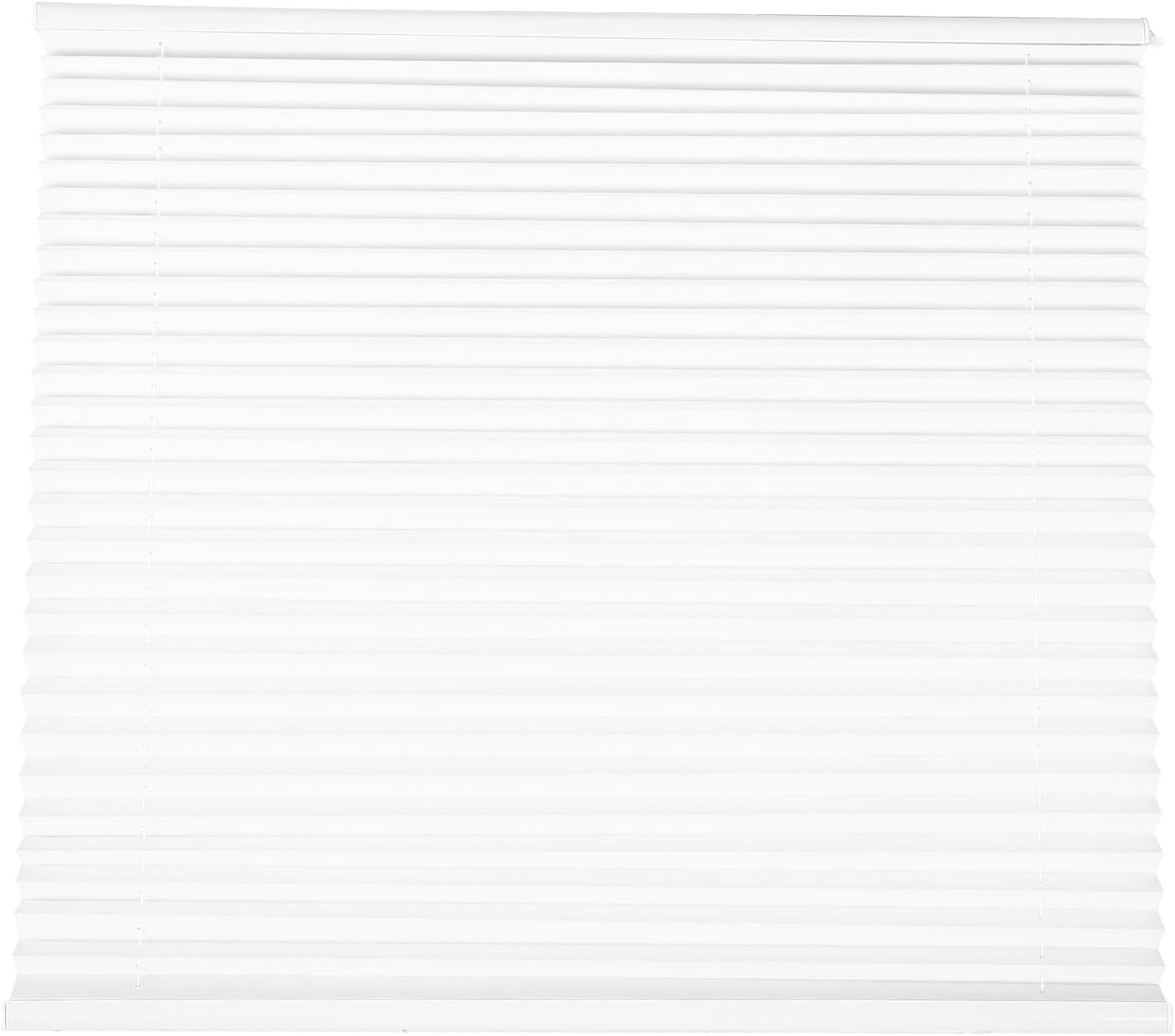 White Pleated Sunshade Curtain for RV - 39.4x19.7inch Camper Van Blackout Blind Shades - Motorhome Window Shades for Festival Trips Privacy Protection