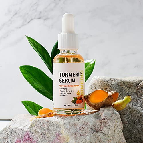 Turmeric Dark Spot Corrector Serum, Turmeric Serum Remove Dark Spot Age Spot Correct Skin Tone, Anti Age Face Serum Turmeric Serum Curcuma Longa Added For Women Daily Skin Care #TOP6