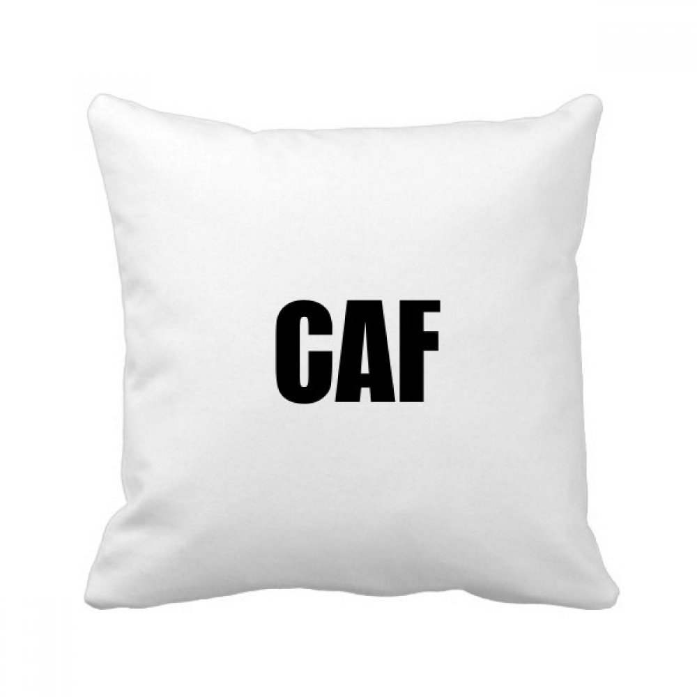 Oreiller de canapé noir CAF Pays Nom coussin décoratif 40x40 cm multicolore