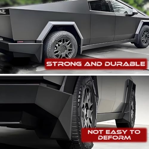 Image of Mud Flaps Splash Guards Molded Front and Rear Fender Cover Compatible with Tesla Cybertruck