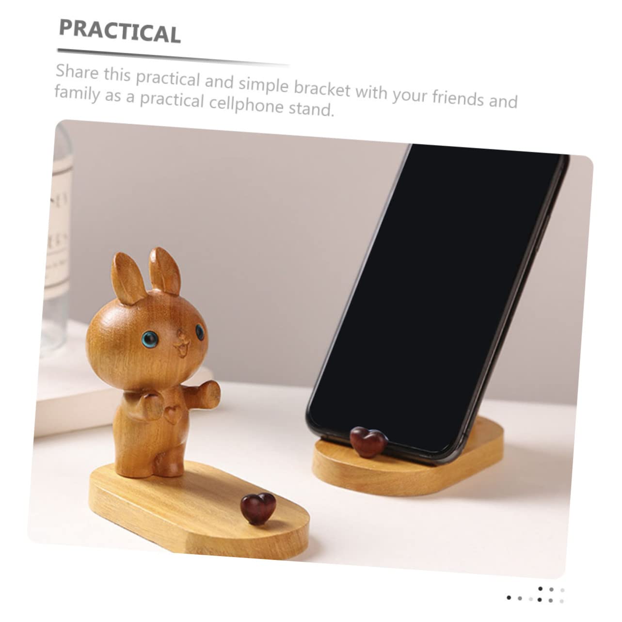 OSALADI 4pièces Support De Téléphone Forme De Lapin Mignon Décoration De Bureau Et Accessoire Pratique pour Smartphone pour Adultes