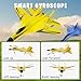 2025 New Gravity Gliders Airplane with Lights, RC Plane Remote Control Glider Airplanes 2.4 GHZ 2 Channels, Anti-Collision Silicone Nose RC Plane for Kids and Beginners (Blue)