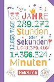 Photo Gallery 33 jahre notizbuch: tolles geburtstagsgeschenk zum 33.geburtstag für mann oder frau - 33 jahre party geschenk - persönlich signieren und verschenken Photo Gallery 33 jahre notizbuch: tolles geburtstagsgeschenk zum 33.geburtstag für mann oder frau - 33 jahre party geschenk - persönlich signieren und verschenken