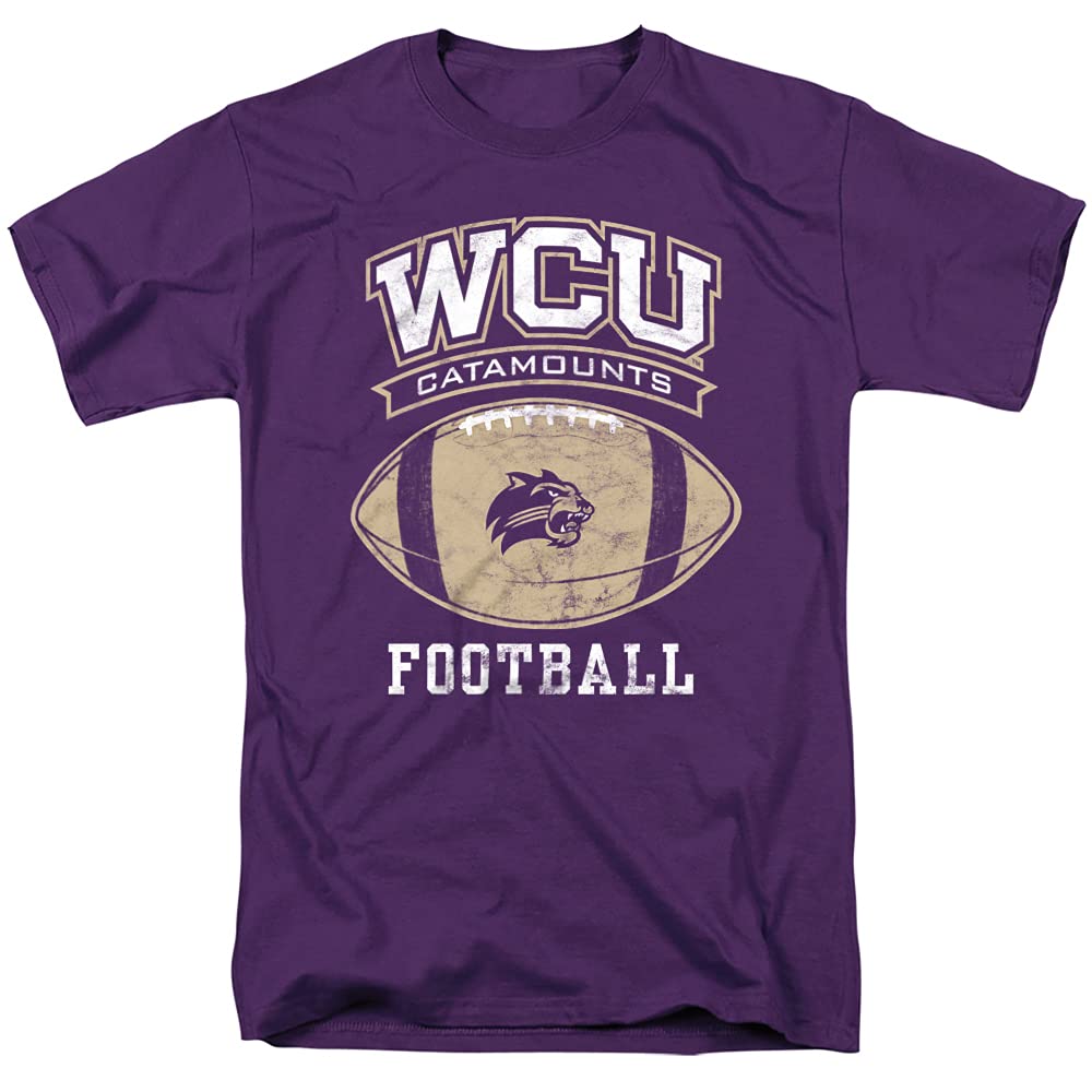 Official Collegiate Football Ball Design Unisex Adult Apparel for Men & Women T-Shirt Collection