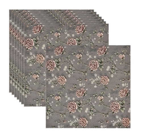 Image of CVD 3D PE Foam Self-Adhesive Wall Stickers | Grey Rose Wallpaper for Home, Hotel, Living Room, Bedroom & Cafe | DIY Decorative Panel (70 x 70 cm, Approx. 5.8 Sq. Feet, 1 Piece)