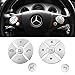 TTCR-II 12PCS Compatible avec Bouton de Volant Mercedes Benz Classe C W204 Classe E W212 Classe S W221 Classe GLK X204,Autocollant de Bouton pour Volant,Garniture Couverture de Bouton de Volant