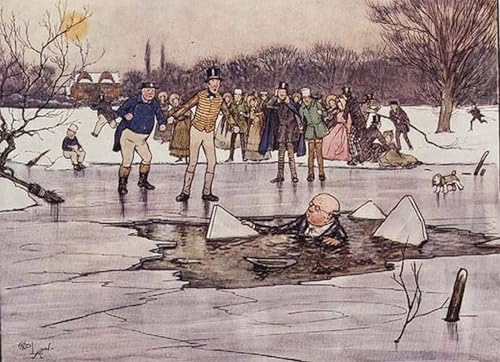 Art mural moderne la glace brisée Cecil Charles Windsor Aldin affiche de qualité premium 60x90