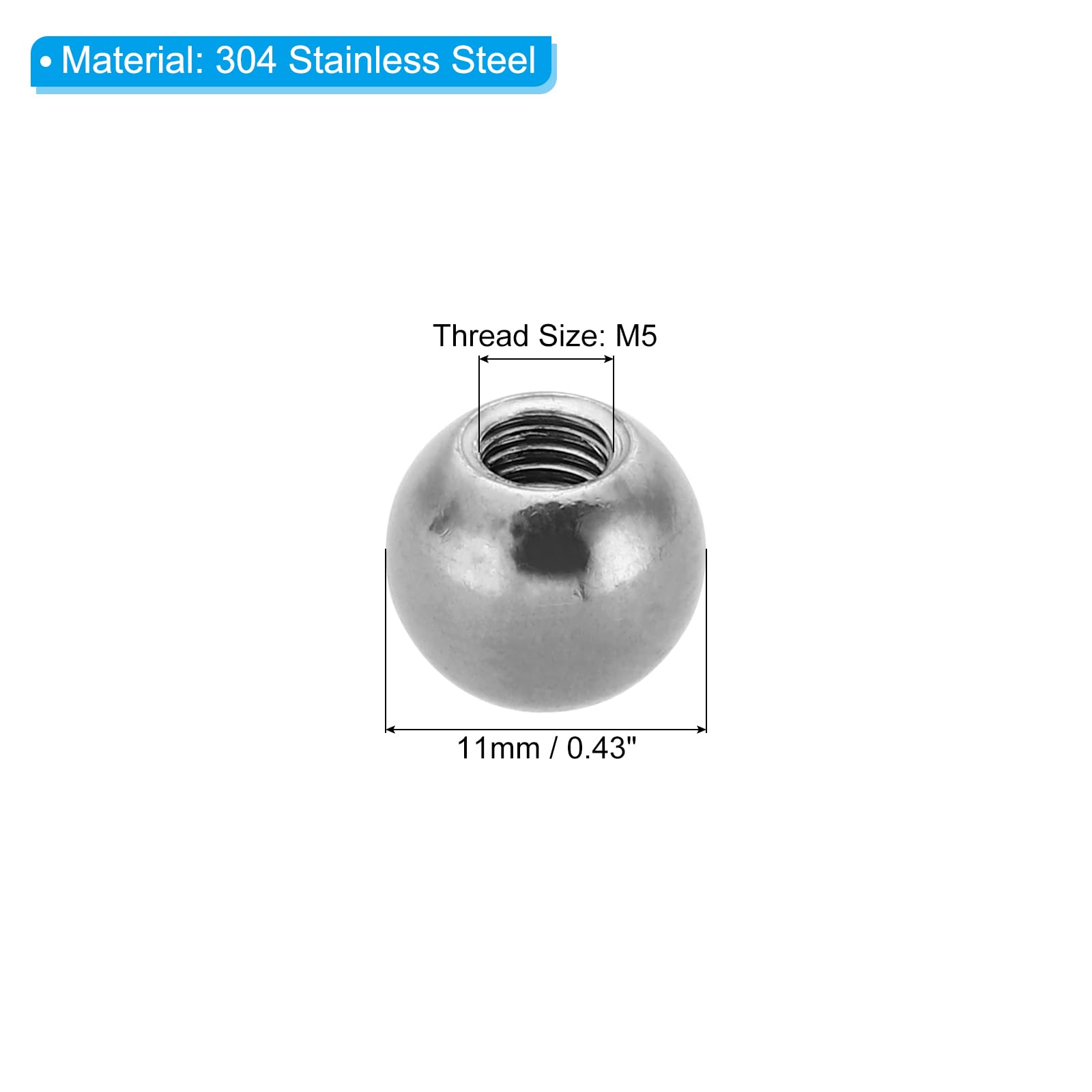 PATIKIL M5x11mm Ball Nuts Knob - Image 2