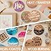 100 Pieces Cork Coasters for Drinks, GOH DODD Thicken Absorbent Blank Coasters for DIY Crafts Laser Engraving Sublimation Wood Burning Plants Painting Housewarming Gifts Wedding, Round, 4 Inch