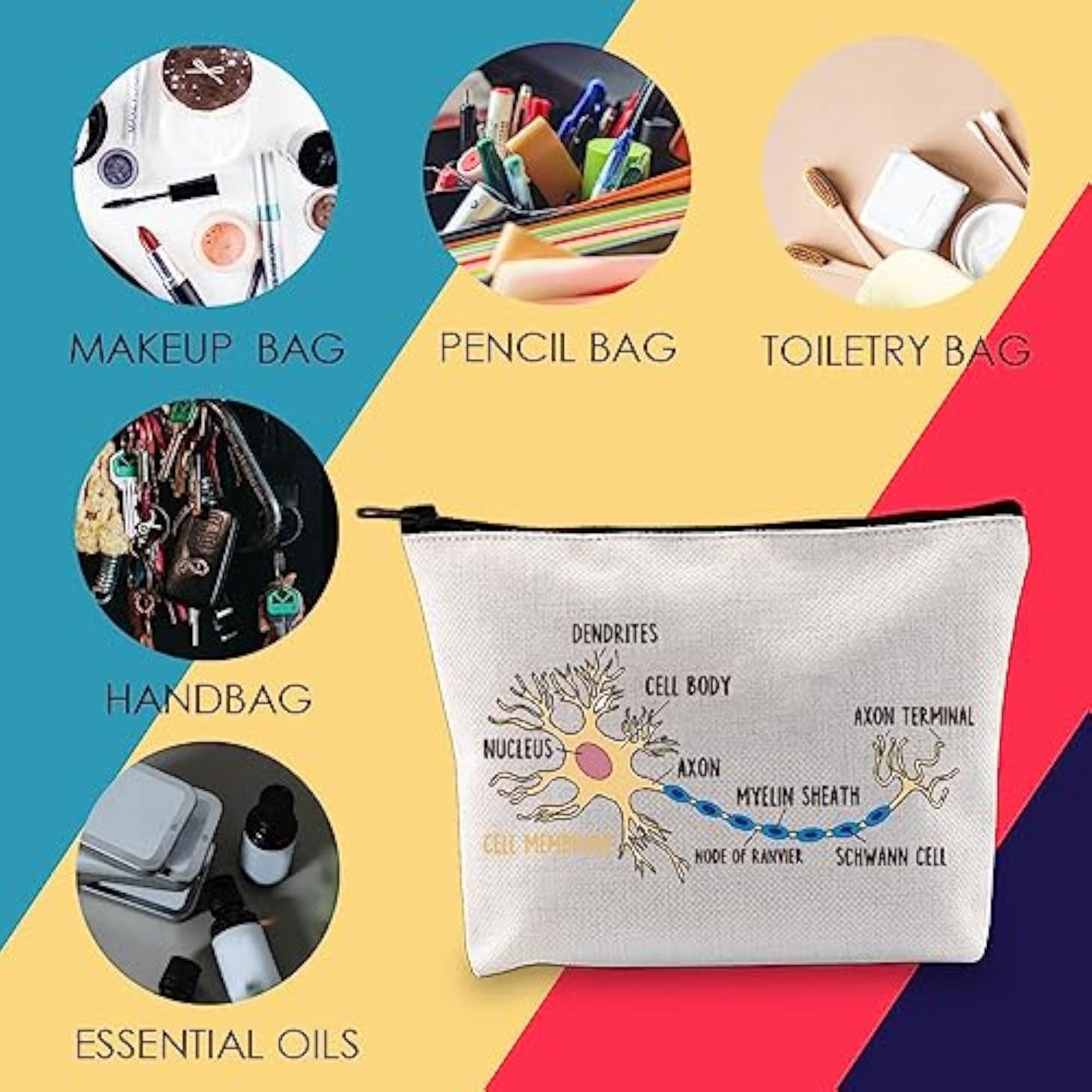 Neuroscience Cosmetic Bag for Neurology Lovers