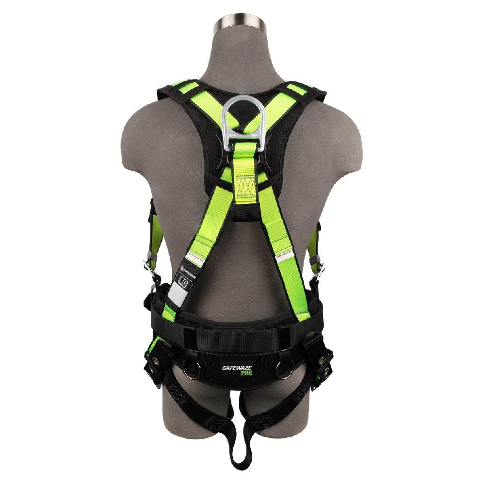 SafeWaze FS170DL-2X PRO Construction Harness: 3D, Dorsal Link, MB Chest, TB Legs, Fixed