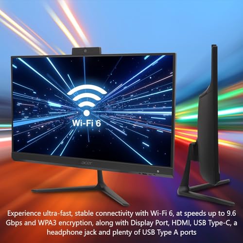 acer Aspire C27 AIO Desktop | 27" Full HD IPS 120Hz Display | AMD Ryzen 5 7430U Hexa-Core Processor | AMD Radeon Graphics | 16 GB DDR4 | 512GB PCIe SSD | Wi-Fi 6 | USB Keyboard & Mouse | C27-2G-UR15 by Acer - Image 5