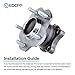 ECCPP Rear Wheel Hub and Bearing Assembly 512201 fit for 2002-2006 Nissan Altima Quest Maxima Replacement for 5 Lugs with ABS 4 Bolt Flange
