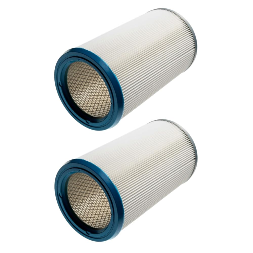 Trade-Shop Lot de 2 filtres à cartouche, ronds, à lamelles compatibles avec Kärcher NT 200, NT 601, NT 602, NT 602 LP, NT 802 I Aspirateur industriel
