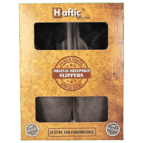 Pantoufles en peau de mouton d'hiver contre les pieds froids en cuir - 2