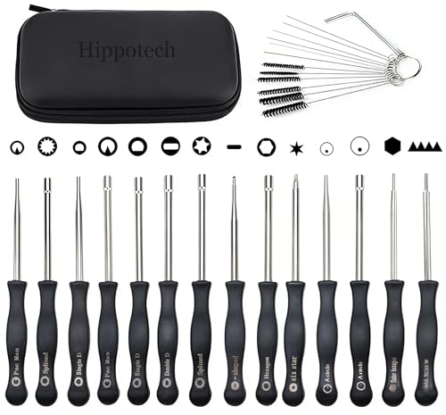 Hippotech Lot de 14 outils de réglage de carburateur avec vis Vis à tête hexagonale pour petit moteur à 2 temps pour Poulan Remplacement pour Husqvarna pour STIHL pour Echo tronçonneuse Trimmer