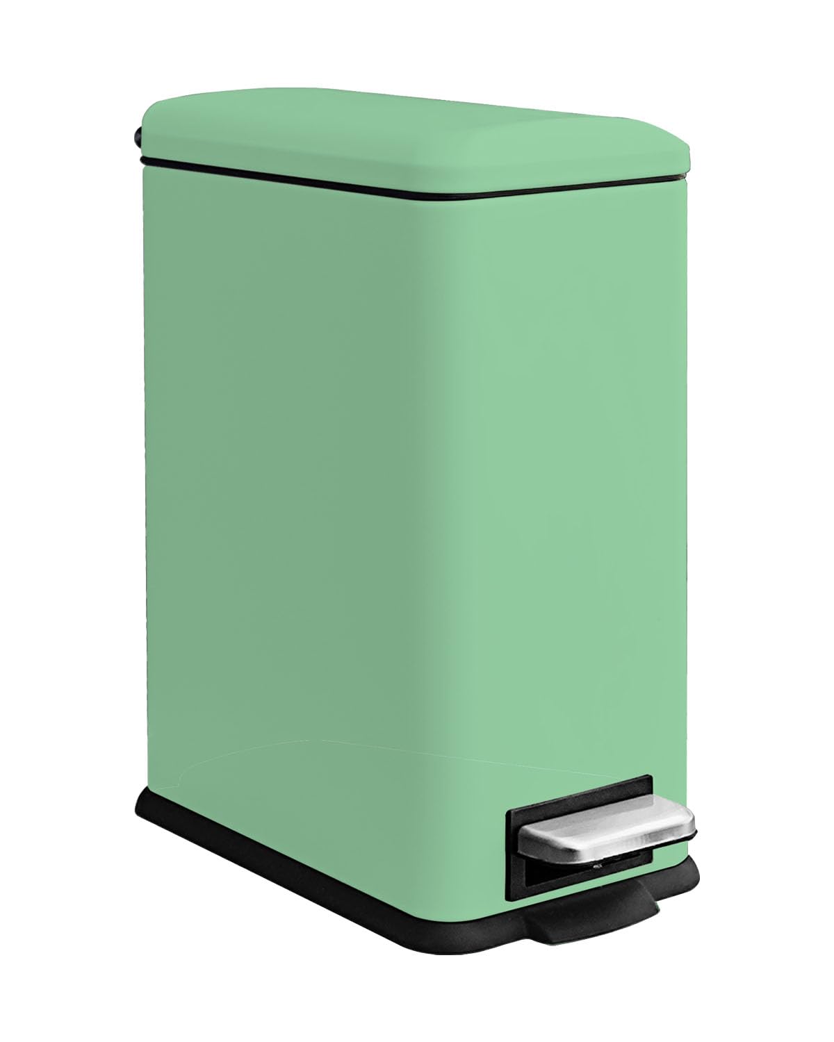 Bathroom Trash Can with Lid 10 Liter 2 6 Gallon Trash Can with Removable Liner Bucket Soft Close
