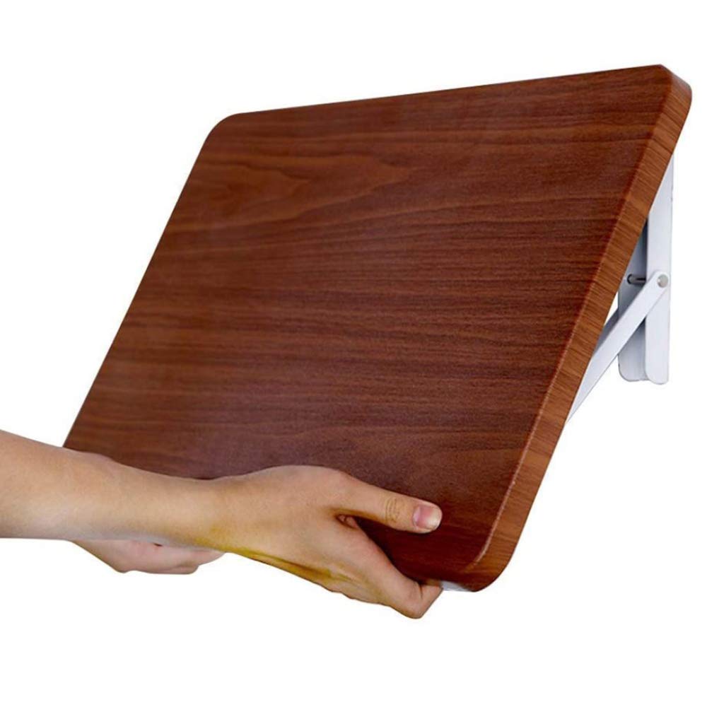 Bureau à tréteaux mural en bois rabattable table suspendue 30x21