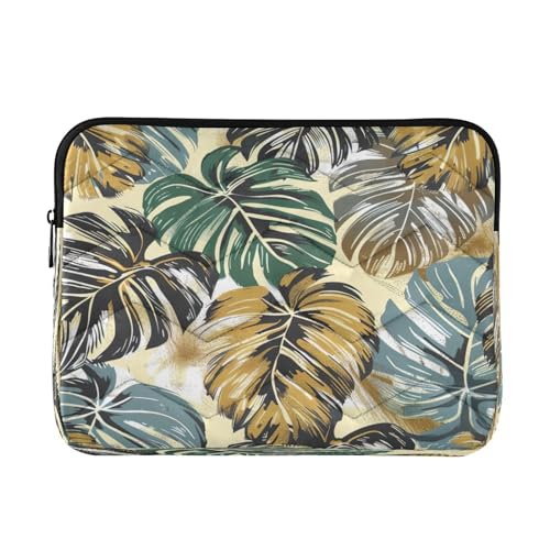 Funda para laptop 13-14 pulgadas impermeable con estampado tropical