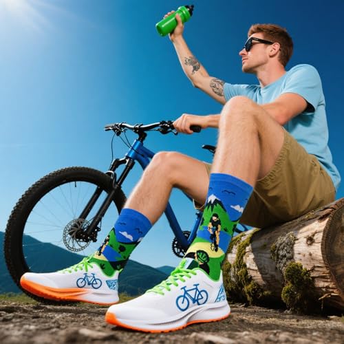 WAMIOKAGRO Fahrrad Geschenke für Männer Frauen, Fahrrad Zubehör, Lustige Socken, Männergeschenke Weihnachtsgeschenke für Männer Frauen Teenager Jungen Mädchen Kinder zu Geburtstag Weihnachten