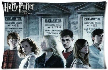 Movie Harry Potter Pillowcase Standard Size Design Cotton 50% & Polyester 50% Pillow Case 16"X24" (Two sides)