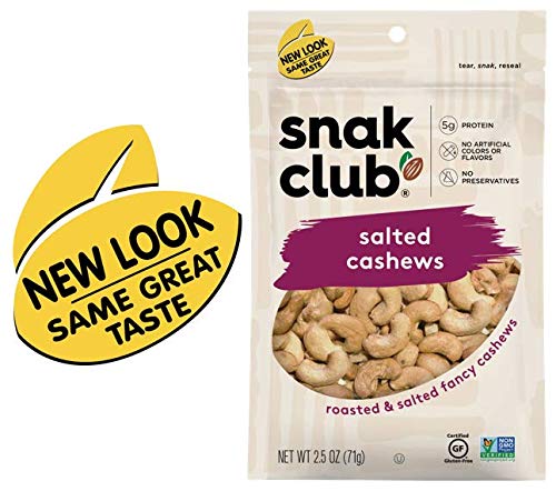 Miniatura 2 de Snak Club Anacardos tostados y salados, 2.5 onzas (paquete de 6)