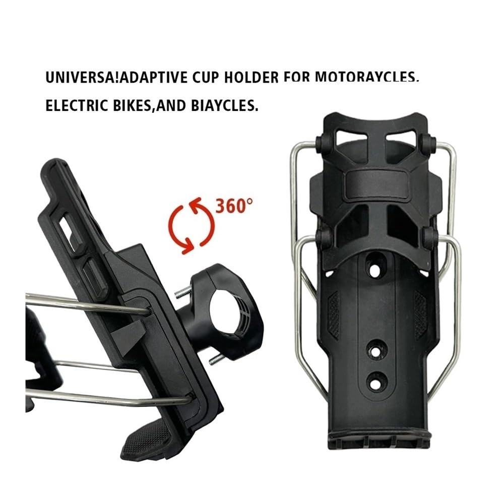 Becherhalter Motorrad Verstellbarer Lenker-Becherhalter, Universal-Fahrrad-Motorrad-Wasserflaschenhalter, Getränkehalter Für 450MT MT 450 450mt