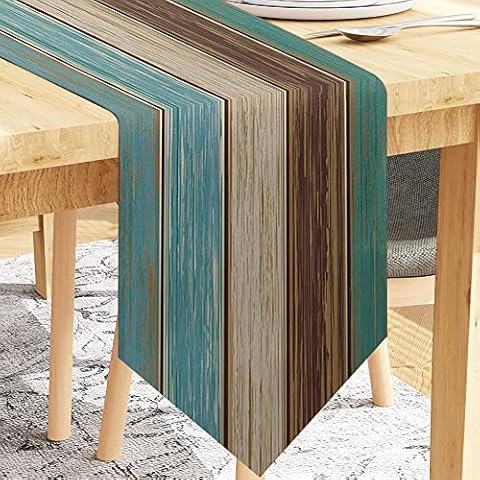 SENGBIRCH Tischläufer Modernes Wohnzimmer Tischläufer, Frühling Tischläufer, wasserdicht Baumwolle Leinen Tischläufer Cover