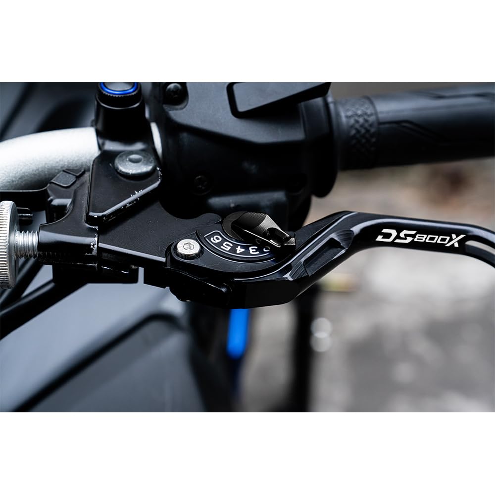Adecuado para VOGE 800 DSX DS800X Rally DSX 800 2025 2026 Moto CNC Manillar de freno Conjunto de palancas de freno y embrague 800 rally dsx 800dsx Accesorios dsx800 (Negro)