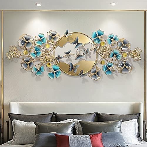 Xzgden Wall Decorations, Metal Wall Art Four-Leaf Clover And Butterfly Decoration Wrought Iron Wall Decor Sculpture Inspirational Wall Hanging For Indoor And Outdoor Home Office Decoration #TOP1