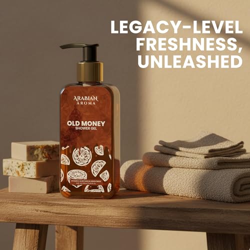 Arabian Aroma Old Money Luxury Shower Gel 250ml - Image 3