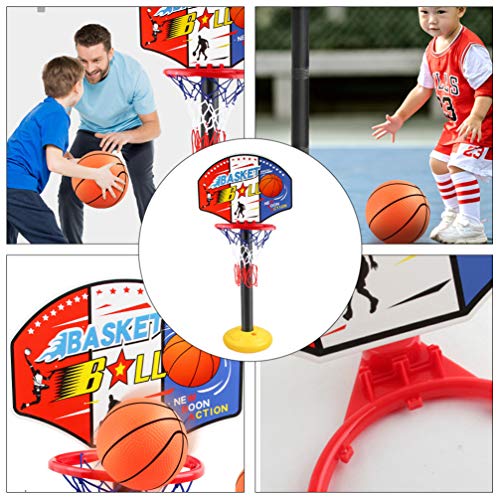 STOBOK Jogo de Basquete Com Pontuação Fácil E Ajustável Levantável Brinquedo de Basquete Interno Min