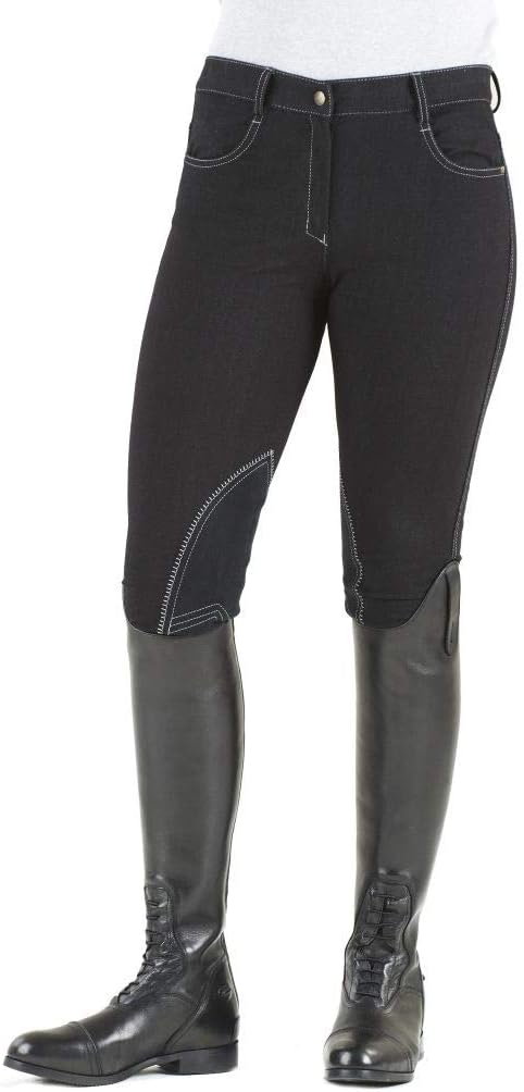 Ovation Women's Euro Melange Zip Front Knee Patch