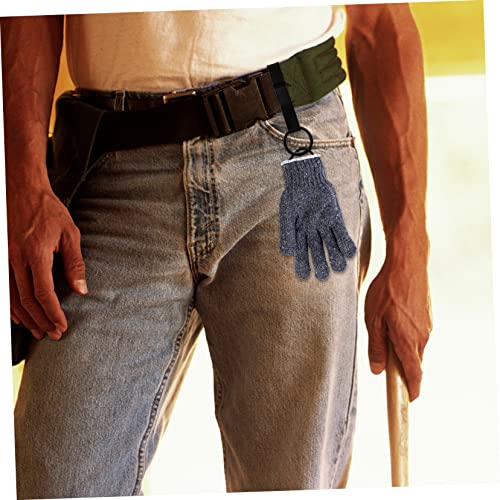 Porte-clés de ceinture en acier inoxydable durable avec clips de service