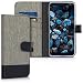 Produktbild kwmobile Hülle kompatibel mit Nokia 9 Pure View - Kunstleder Wallet Case mit Kartenfächern Stand in Grau Schwarz
