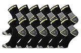 TippTexx 24 Kurze Ökotex Arbeitssocken oder Work-Sneakersocken mit zusätzlicher Garantie, Arbeits-Sneakersocken (as3, numeric, numeric_43, numeric_46, regular, regular, 12 Paar Kurzsocken, 43-46)