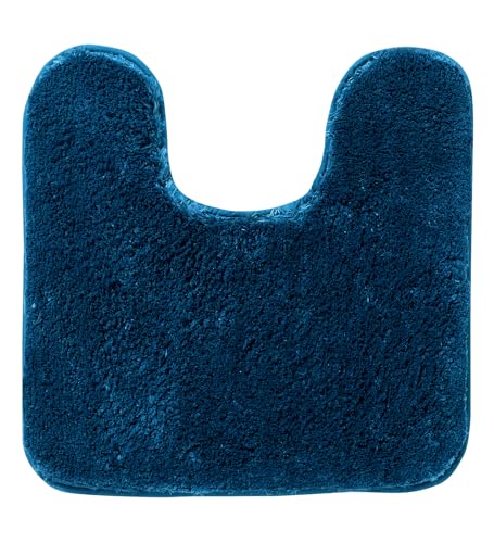 Image of Pano Microfiber Anti-Slip Bathmat Set with Contour Mat Turquoise | Pack of 2 (50x75 cm & 50x50 cm) | Non-Slip Quick-Drying Mats for Shower, Bathroom & Kitchen | Vibrant Color