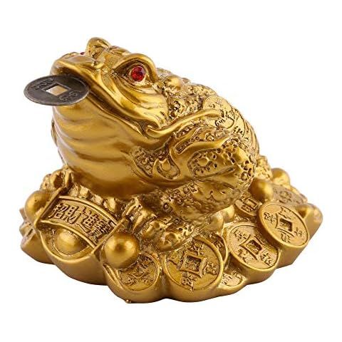 Figurita decorativa FTVOGUE Dinero Rana Feng Shui Chino Cover