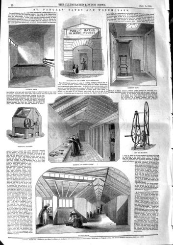 LAVAGE-MAISONS 1846 DE BAINS DE SAINT-PANCRAS EXTORQUANT LA MACHINE