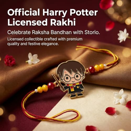 Image of Storio Harry Potter Metal Pendant Rakhi | Officially Licensed | Rakhi for Boys and Girls, Bhaiya, Bhai | Raksha Bandhan Gift