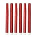 9" LED Flameless Dripless Led Taper Candles with Timer Function, Battery Operated Christmas Candle Set of 6 (Red Glitter)