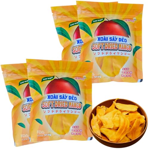 �\�t�g�h���C�}���S�[ �ᓜ 100g �`���b�N�t���� Soft Dried Mango Low Sugar - Xoai say deo Vipro100g (100g x 4��)