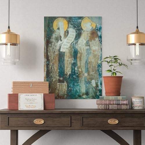 Tableau Andrei Rublev Barlaam et Josaphat avec toile de qualité supérieure - 5