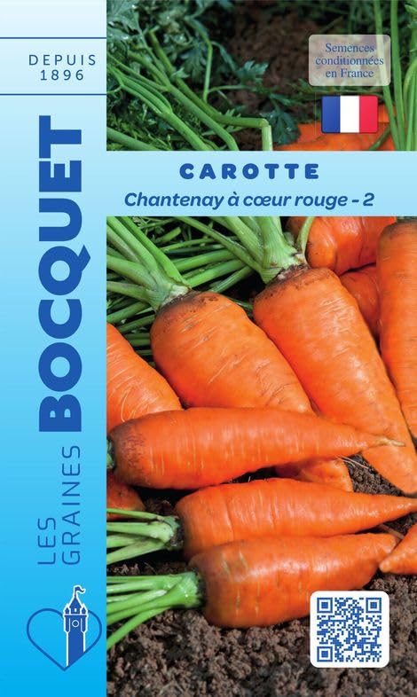 Sachet de graines de Carotte Chantenay à cœur rouge-3-7 g - légume racine - LES GRAINES BOCQUET