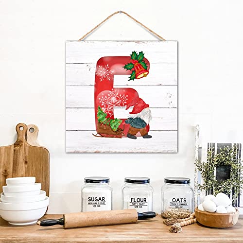 Plaque de motivation en bois initiale E, cadeau idéal de décoration murale moderne - 4