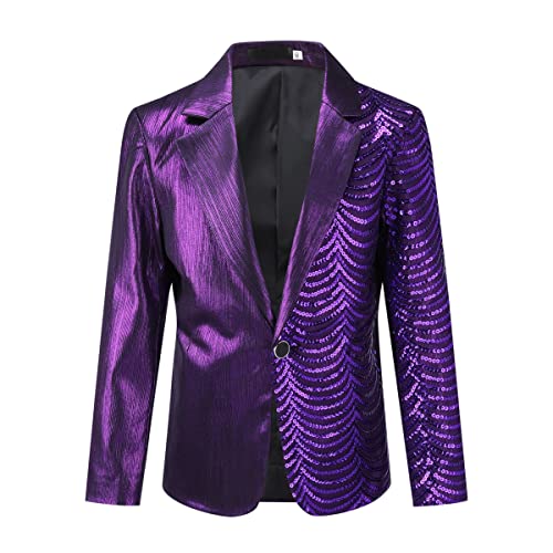 Image of Boys Jacquard Suits Slim Fit Tuxedo Suit Notch Lapel 2 Pieces Suit Set Jacket Pants for Party Formal Wear