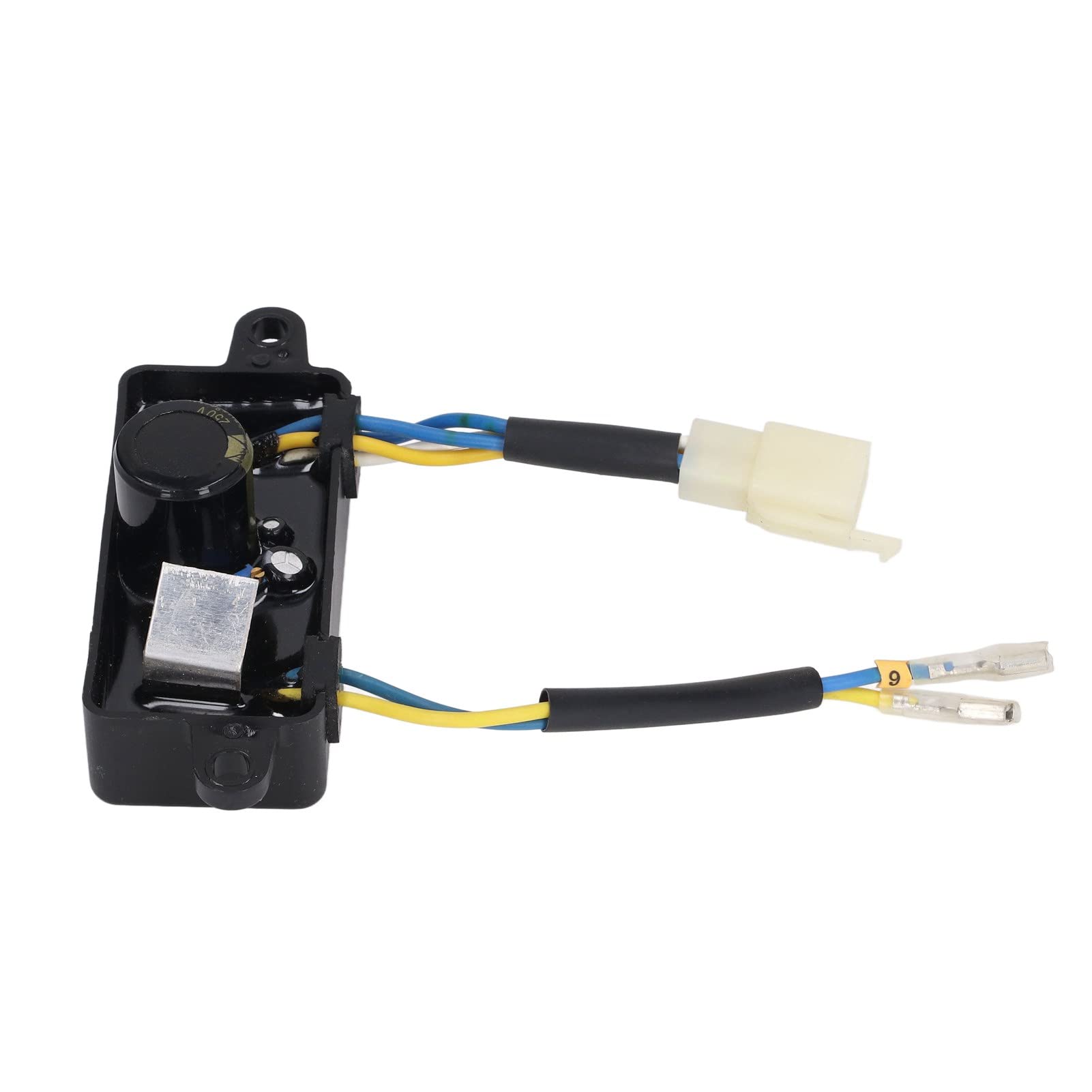 Brrnoo Regulador de Voltaje Avr, Generador Rectificador de Voltaje 1-2.5KW Regulador de Automático Avr Monofásico 6 Cables para Motor de Gasolina